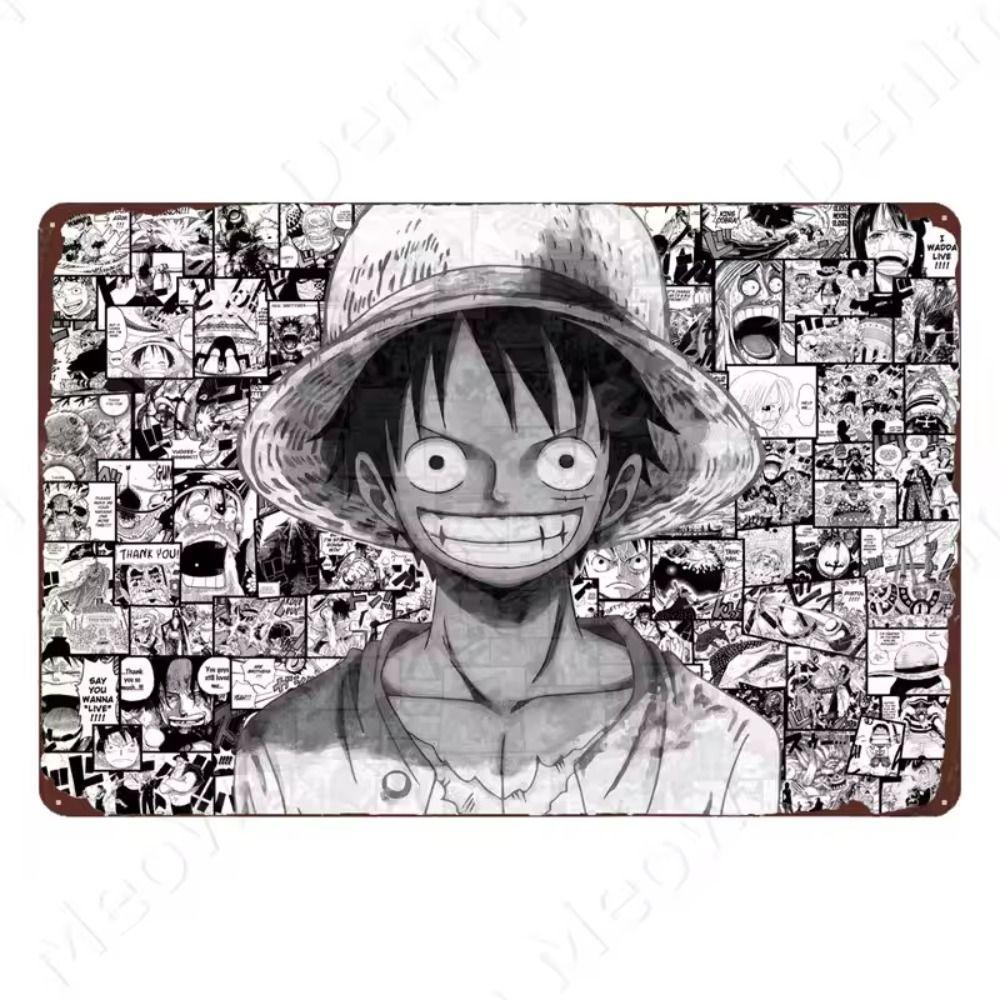 Japanese Anime Heroes Vintage Metal Tin Sign Home Decor 20x30cm