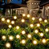 6/8 LED Solar Garden Light Swing Waterproof LED Firefly Lamp Flexible Wire for Outdoor Yard Patio Christmas New Year Decoration