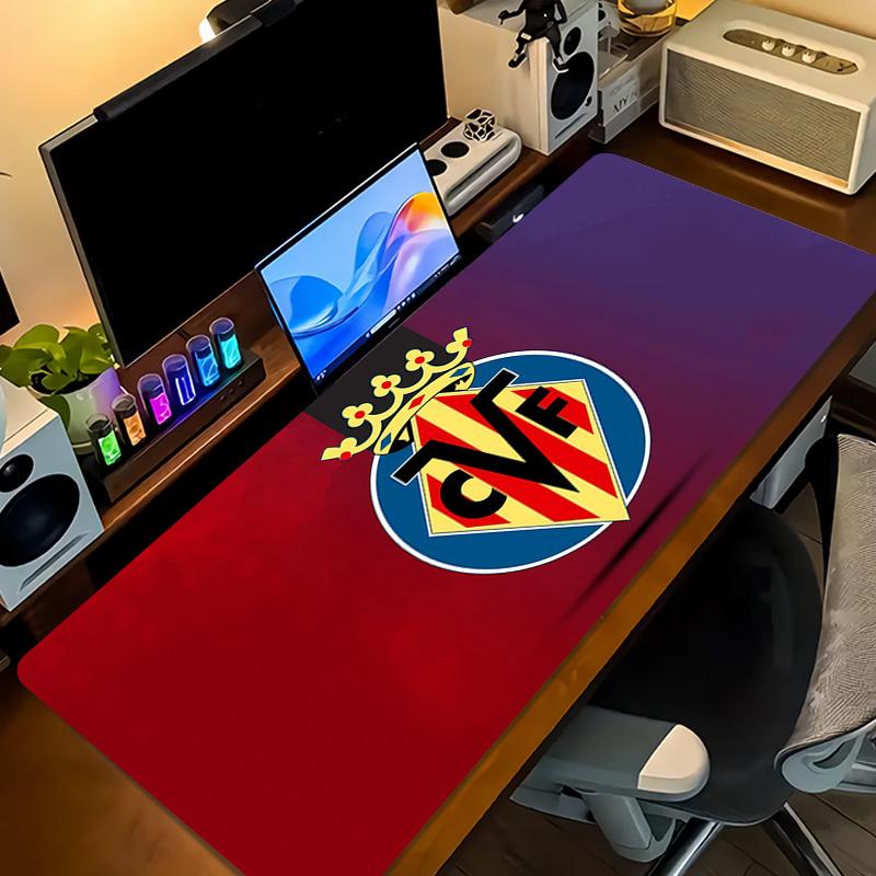 Villarreal Print Cushion Non-slip Laptop Tablet Big Mousepad XXL Mat Mini PC Playmat With Lock edge