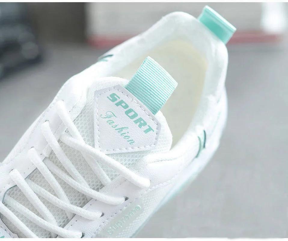 Comemore Sneakers Woman Summer 2025 Women's Breathable New Student Mesh White Women Sports Shoes Platform Sneaker Female Tennis