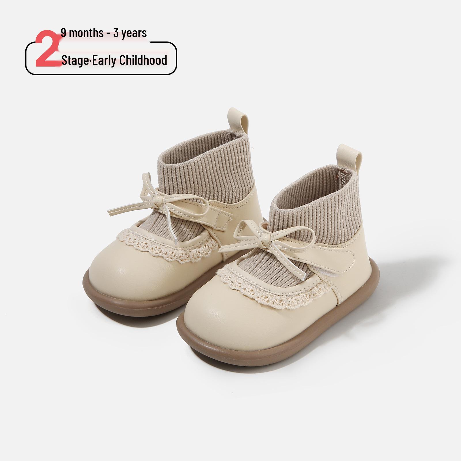 

Toddler Girl s Soft Sole Leather Boots - Plush Princess Winter Walking Shoes Factory Order Size 16-20 (120 pairs)