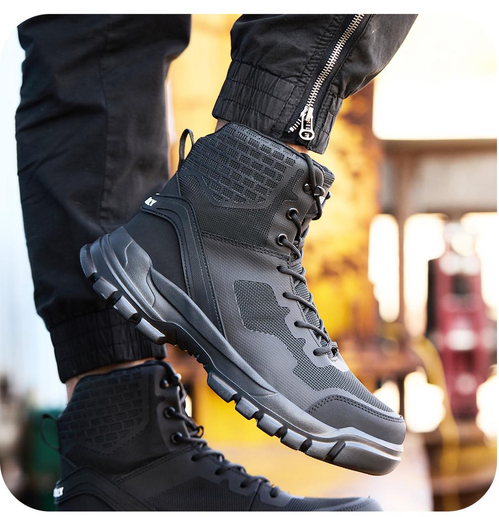 Men's Safety Shoes Labor Protection Steel Toe Sneakers Breatheable Men Boots Work Sneakers Anti-smash Anti Stabbing Waterproof