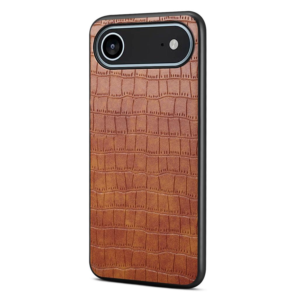 For iPhone Air Case Crocodile Texture Design Leather Slim Back Cover