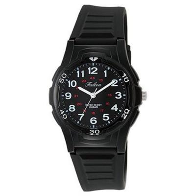 Damen VS08-001 ( Uhr Q&Q Standardmodell Wasserdicht (10 atm)) Runde Uhr Schwarz
