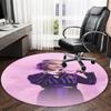 1pc Addams Family Wednesday9 Print Round Carpet Chair Round Carpet Suitable for Bedroom Living Room Home Decorative Carpet