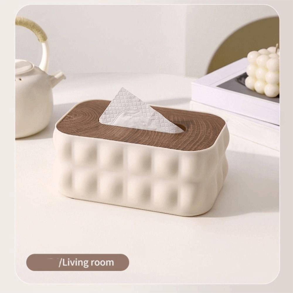 Decorative Toilet Tissue Box Removable Miscellaneous Organizer Paper Storage Holder  Desktop