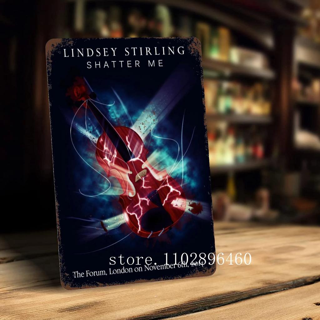 lindsey stirling Metal Plaques & Signs wall decor Vintage Tin Signs Captain Metal Poster Decor for Bar Pub Club Wall Decoration