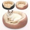 Cama de Gato de Flanela Enchimento Espesso Veludo Macio Ninho de Gato Lavável Base Antiderrapante à Prova de Umidade Cama de Ninho Quente para Pet