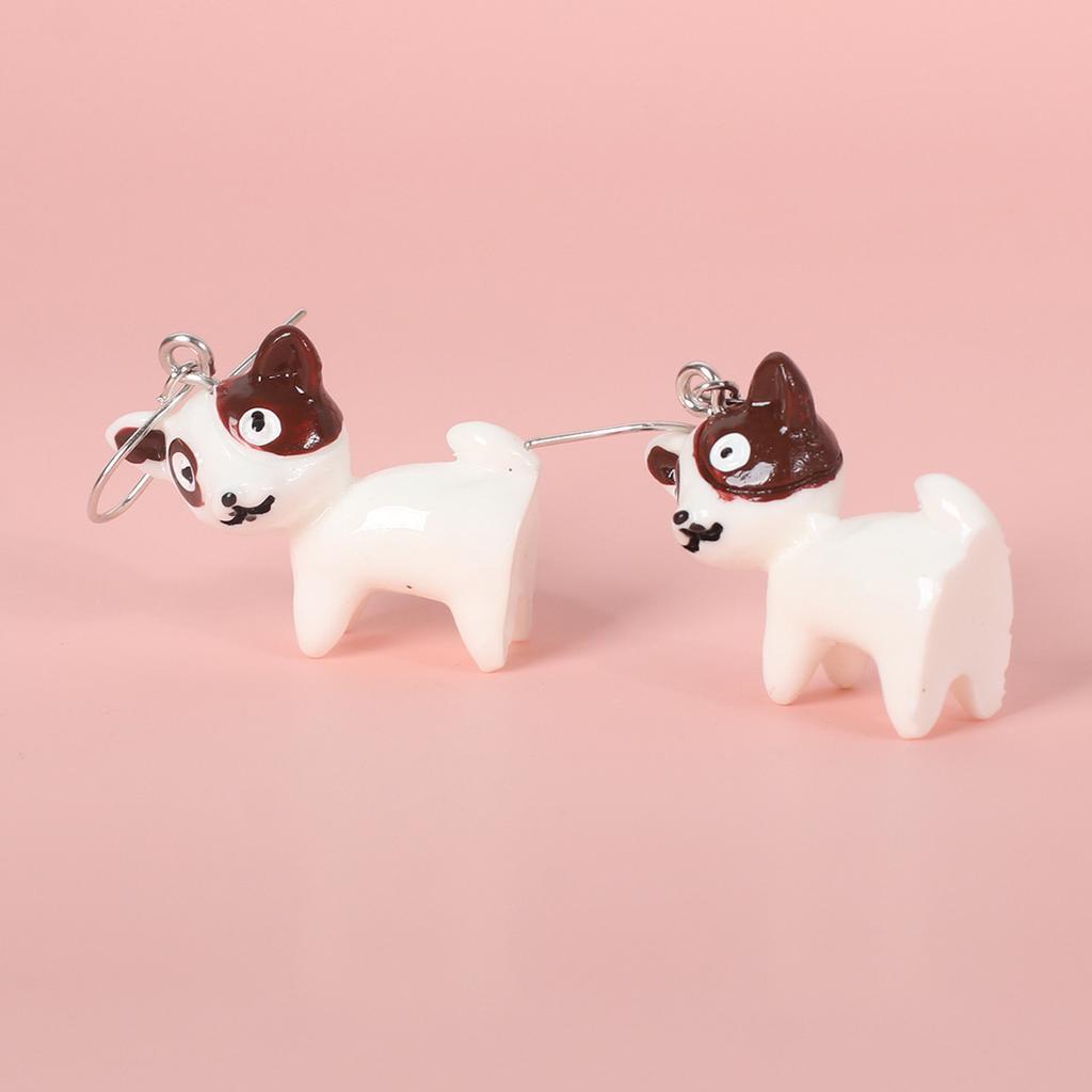 Boucles d'oreilles chiot design mignon ins style froid acrylique personnalisées clous d'oreilles animal de compagnie boucles d'oreilles design dessin animé