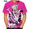 Japansk Anime Jente Himiko Toga Herre/dame Mote Slim 3D-trykk T-skjorte Casual Rundhals Topp Herre Oversize Klær