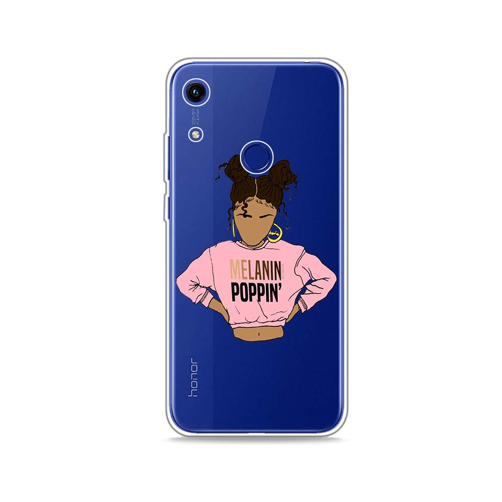 

Черный Girl Art силиконовый чехол для Honor 10X 9X 8X MAX 20 10 9 8 8A 8C 8S Prime 7A Pro Lite мягкий чехол для телефона Honor 9X
