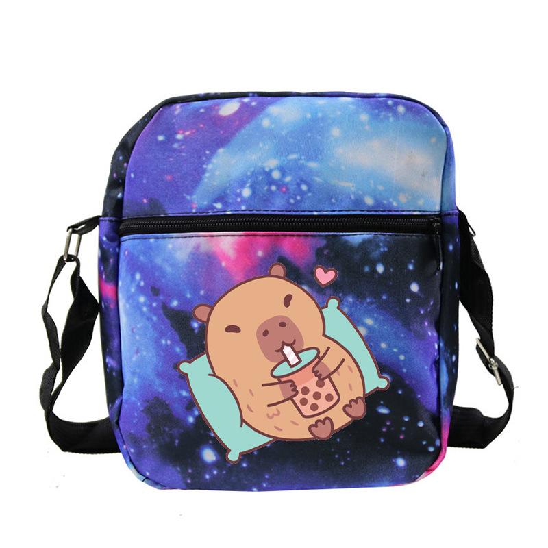 Fashion Versatile Children'S Portable Shoulder Bag Printed Trend Multifunctional Oblique Span Bag