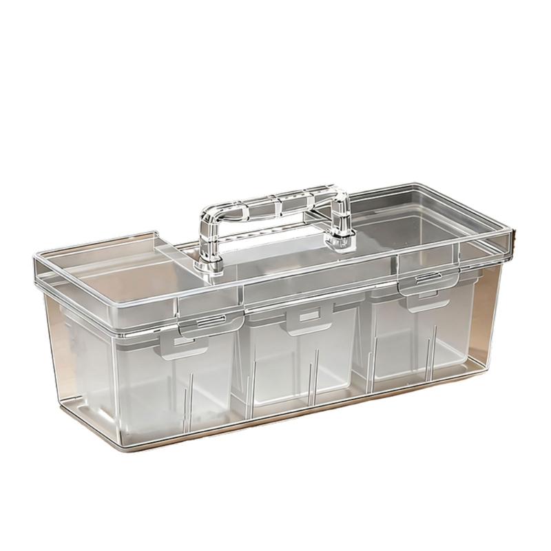 Functional Plastic Tool Organizers Tool Box With Removable Dividers Holder Case Perfect For Travel Work Or Home Use