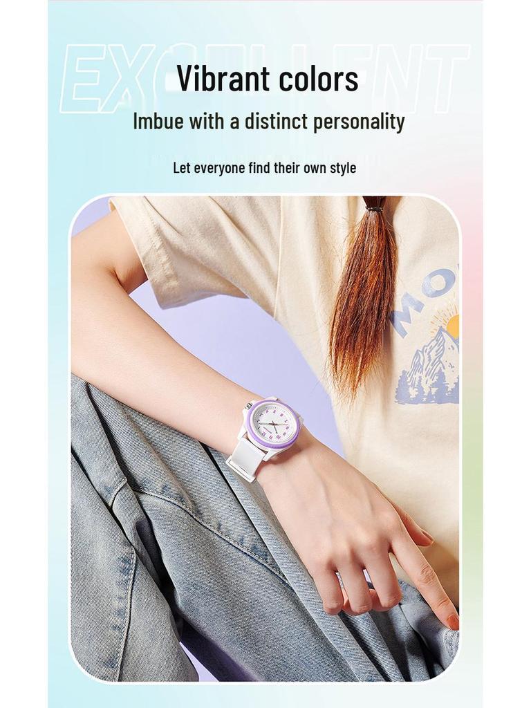 Sanda Unisex Waterproof Quartz Watch for Students - Simple, Versatile Design for School and Exams