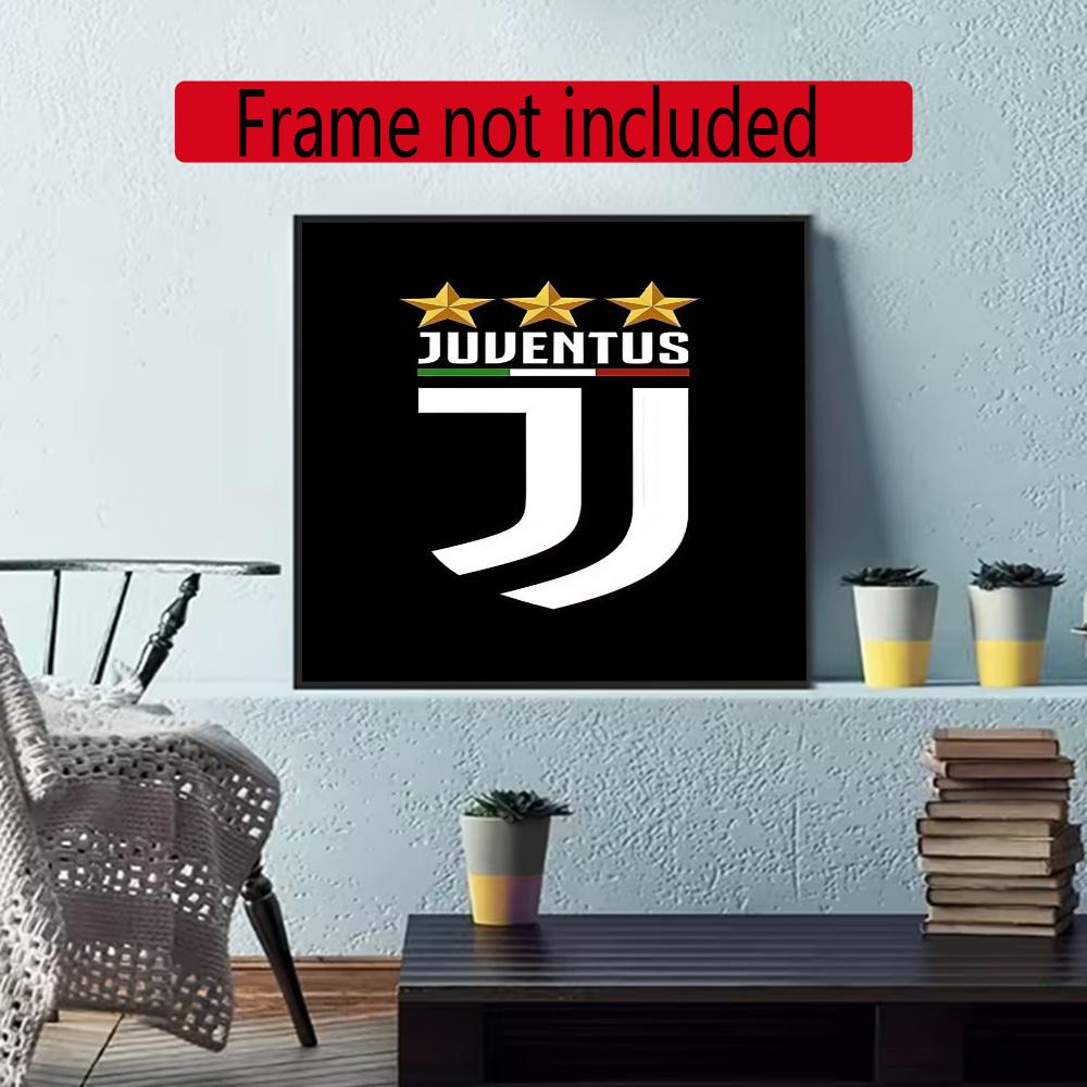 Juventus 5D Round Diamond Painting Kit Diamond Embroidery Painting Rhinestones Mosaic Frameless Handwork Decoration Arts