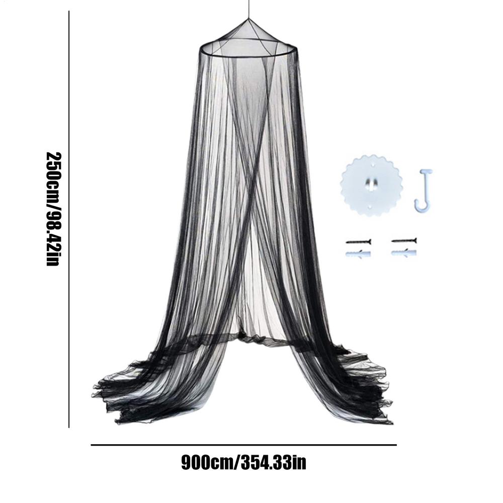 

Canopy Bed Curtains Soft Protective Elegant Mesh House Bed Canopy Bedroom Decor for Women Home Ceiling Apartment Dorm Hotel