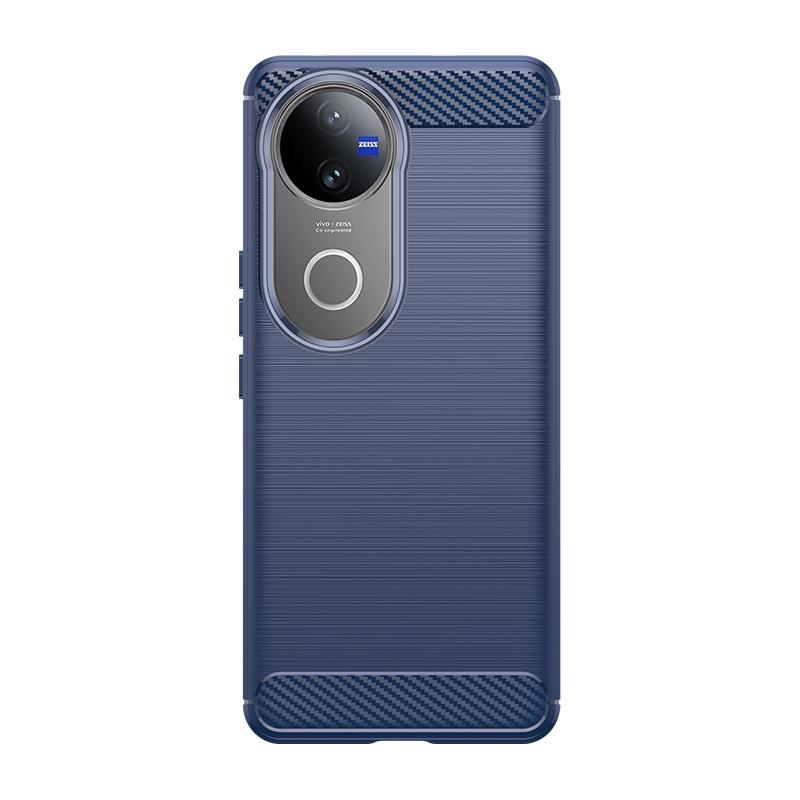 For Vivo V50 Case Cover For Vivo V50 Capas Carbon Fibre Phone Bumper Shockproof Back TPU Soft For Cover Vivo V50 VivoV50 Fundas