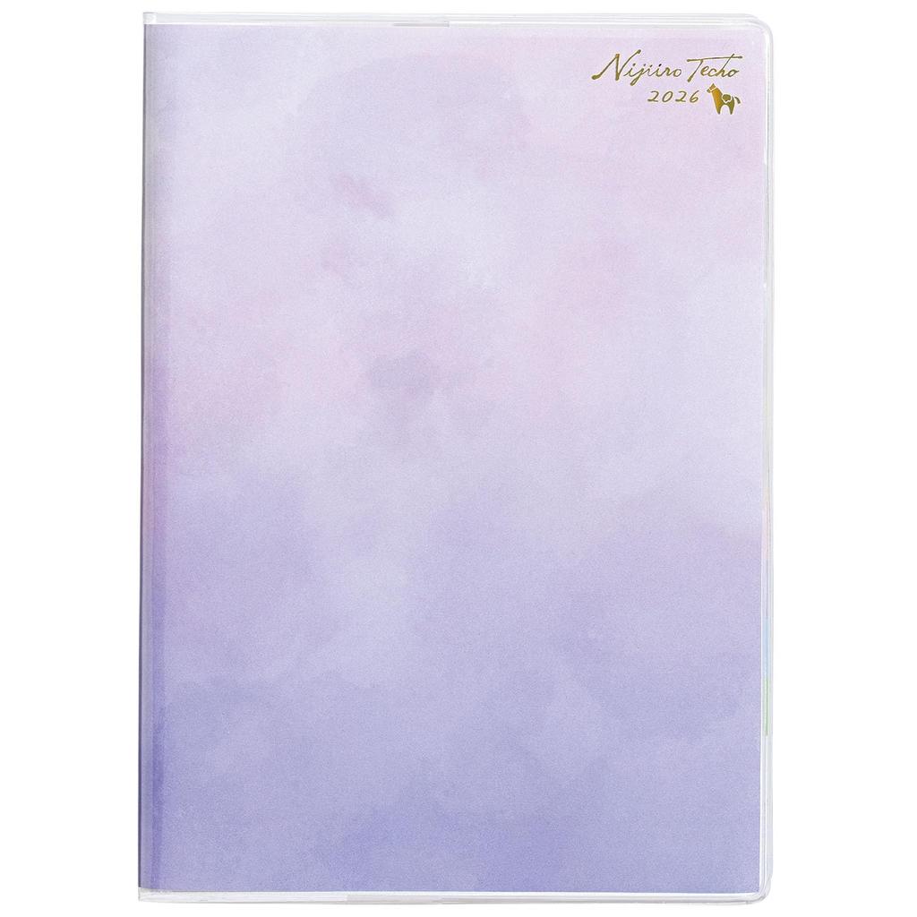 Kutsuwa Rainbow To Do Planner, 2026, A5, Weekly, Monday Start, Gradient Purple, 134SHA, December 2025 Start