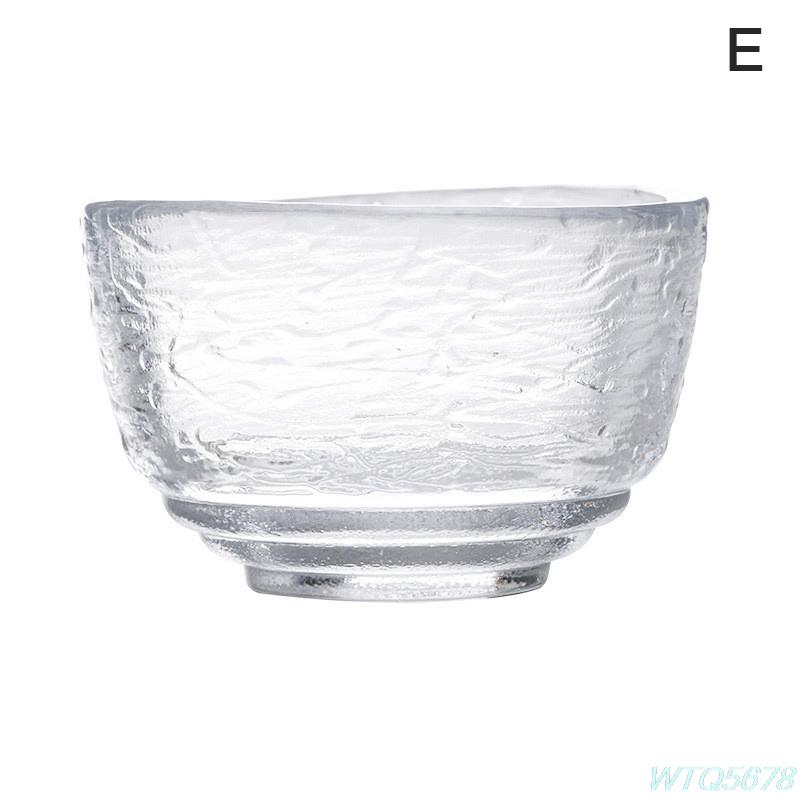 Japanese-style Handmade Hammered Glass Small Teacup Sake Cup Tea Glass Cup