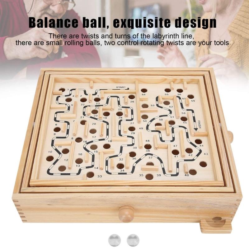 Cognitive Training Bead Maze Toy Labyrinths Puzzle Game For Children Space Training and Fine Motor Skill Development