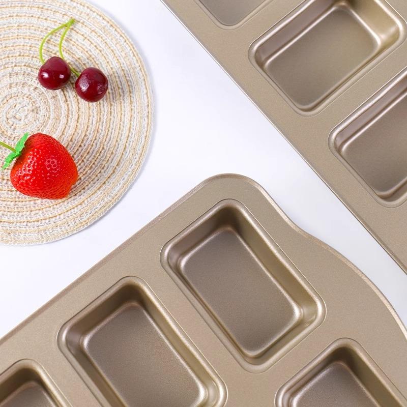 1 Stück 8 Mulden Backform Mini Kastenformen Toast Muffing Antihaft Pfanne Ofen Backform Cupcake Form Backwerkzeuge für den Heimgebrauch
