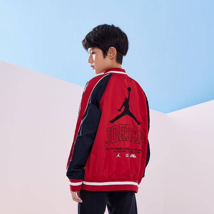 Jordan Jacket Kids Letter Logo Embroidered Baseball Collar Kids jackets JD2212004GS-002