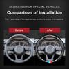 Leather Carbon Fiber Car Steering Wheel Cover Emblem For Mitsubishi Pajero Outlander XL Montero Lancer Triton l200 Galant