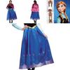 Incantevole Vestito di Carnevale della Principessa Anna con Mantello Staccabile per le Avventure Cosplay delle Bambine