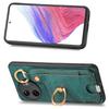 For Xiaomi Redmi K80 Pro 5G Retro Leather Phone Back Cover with Card Slots and Ring Holder