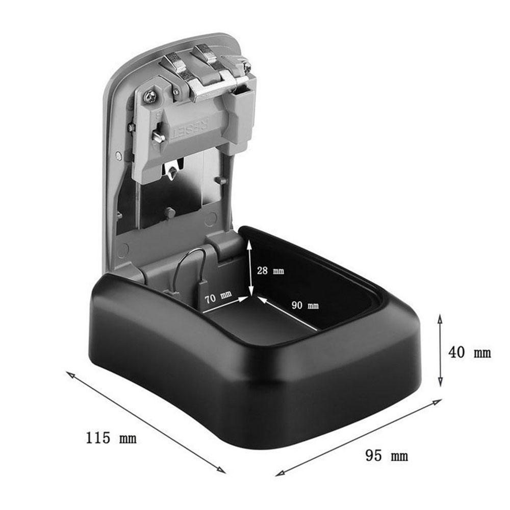 4-Digit Wall Mounted Combination Key Box - Outdoor Safe Key Storage