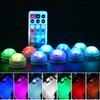 1/10pcs Car Mini Wireless LED Lamp Multi Color Fish Tank Decor Light Home Remote Control Waterproof Lamp Party Atmosphere Light