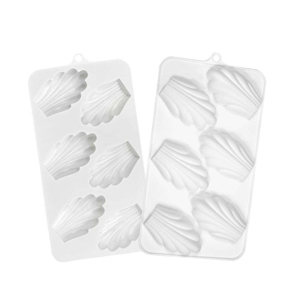 2pcs Silicone Mousse Mould 6 Hole Chocolate Mold Madeleine Cake Mold French Dessert