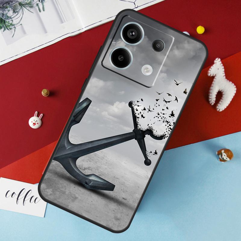 Anchor Boat Hülle für Xiaomi Redmi 12 13C 12C 10C 9C Redmi Note 13 9 10 11 12 Pro 9S 10S 11S 12S Hülle