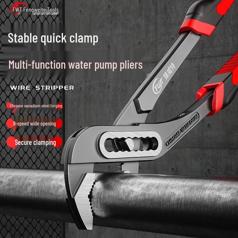 Industrial Multi-Functional Adjustable Pipe Wrench - Quick, Labor-Saving, Large Opening Repair Tool