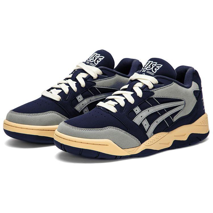 Asics Gel-Fuse Og Retro Street Style City Walk Trendy Versatile Low-Top Retro Basketball Shoes Unisex sneaker Deep-Blue 1203A398-400