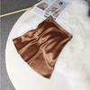 High-Waist Pink Satin Pencil Skirt for Women - French Chic, Summer Style