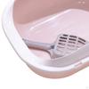Cat Litter Tray Open Top Pet High Sided Splashproof Kitten Potty Toilet for Indoor Cats