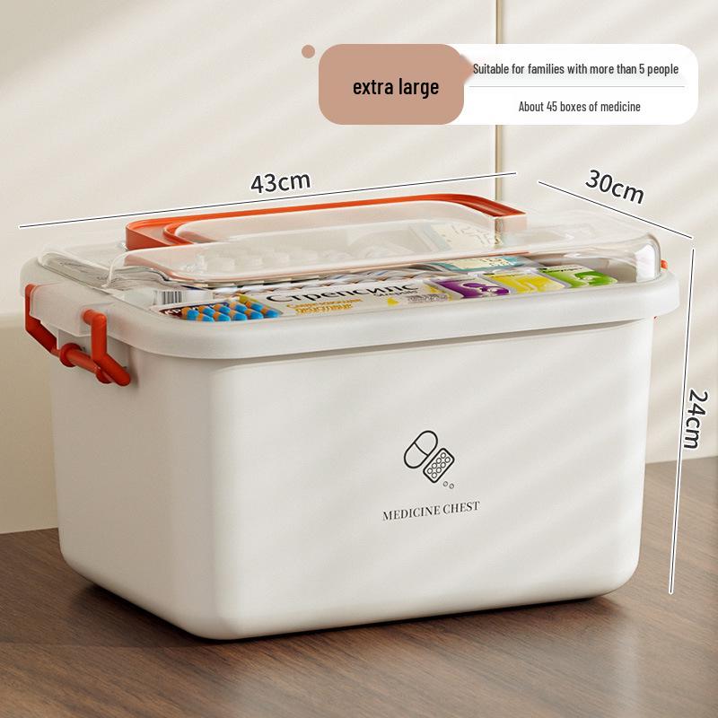Family First Aid Kit: Essential Medicine Storage Box for Dorms and Homes