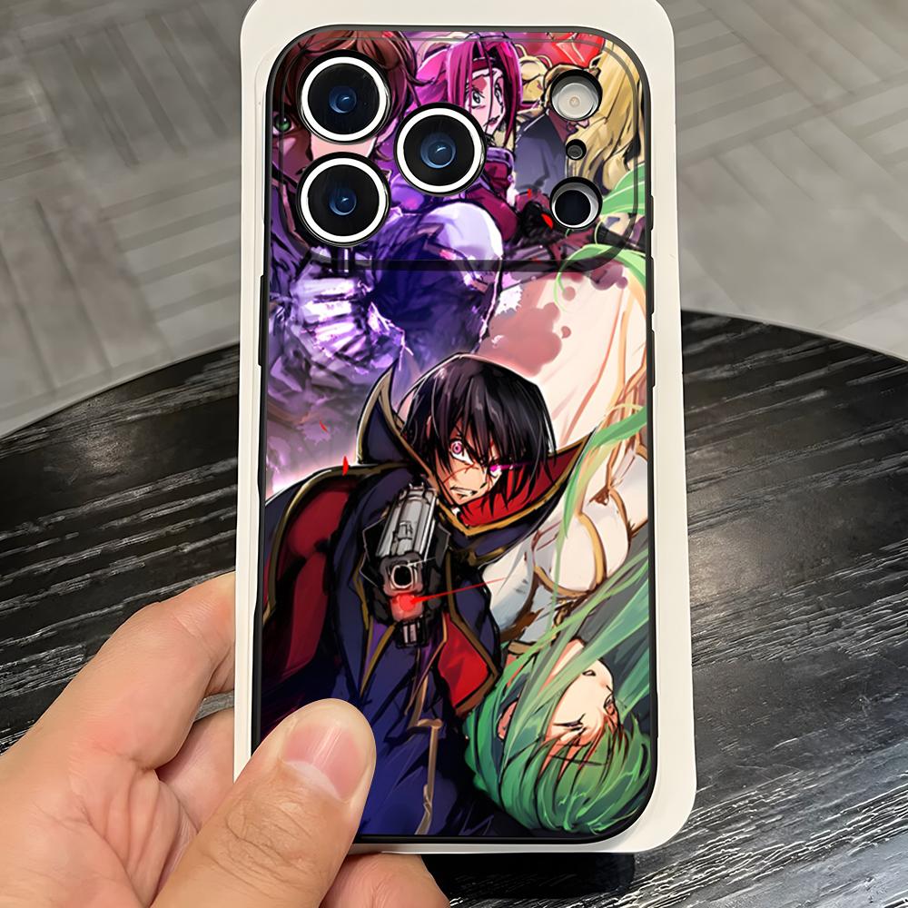 Anime Logo Code Geass Phone Case For IPhone 17 Pro Max 16 15 14 Pro Max 13 11 X Xs Xr 8 7Plus Silicone Cover