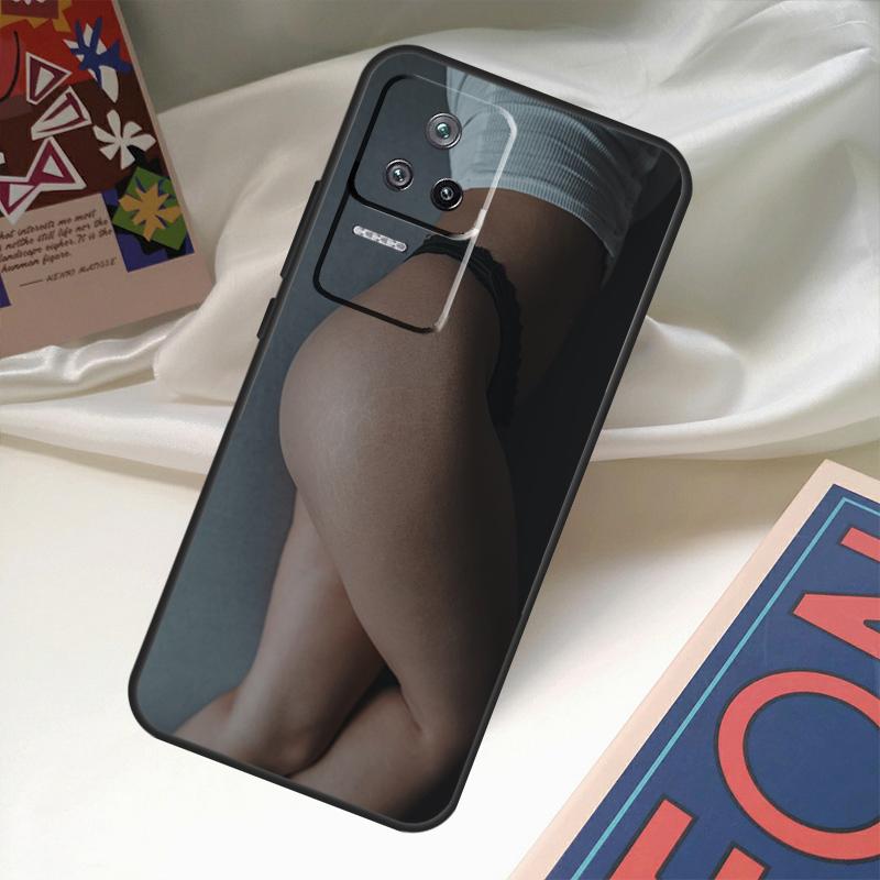 Sexy dívčí zadek a zadek kryt pro POCO X6 Pro X3 X5 F3 F5 M5s M6 Pro Xiaomi 14 Ultra 11T 12T 13T Pro 12 13 Lite kryt