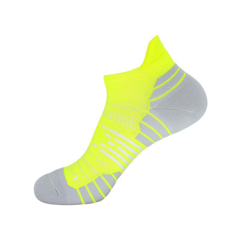 Unisex Cross-Border Thickened Non-Slip Marathon Running Socks - Short Professional Training Fitness Towel Socks