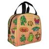 Custom Plants Gaming Zombies Insulated Lunch Bags for School Office Video Game Waterproof Thermal Cooler Lunch Box Unisex