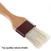 Pastry Brush Natural Bristle Basting Brush Kitchen Oil Brush with Beech Wooden Handle and Hanging Rope String