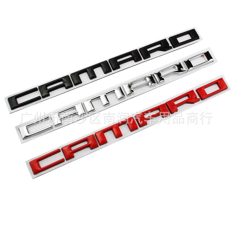 3D Car Styling Rear Trunk Emblem Decals for CAMARO Bumblebee car sticker modification Letter Badge Auto Accessories