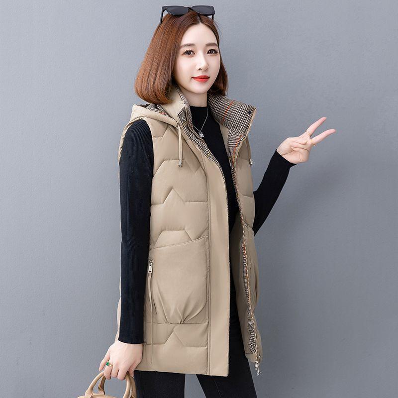 Thick Cotton Vest for Autumn and Winter, Vest for Middle-aged and Elderly Mothers, Vest for Women Aged 50-60, Vest and Oversized Coat.