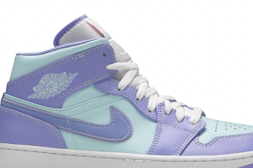 554724-500 Nike Air Jordan 1 Mid "Purple Aqua" (Unisex)