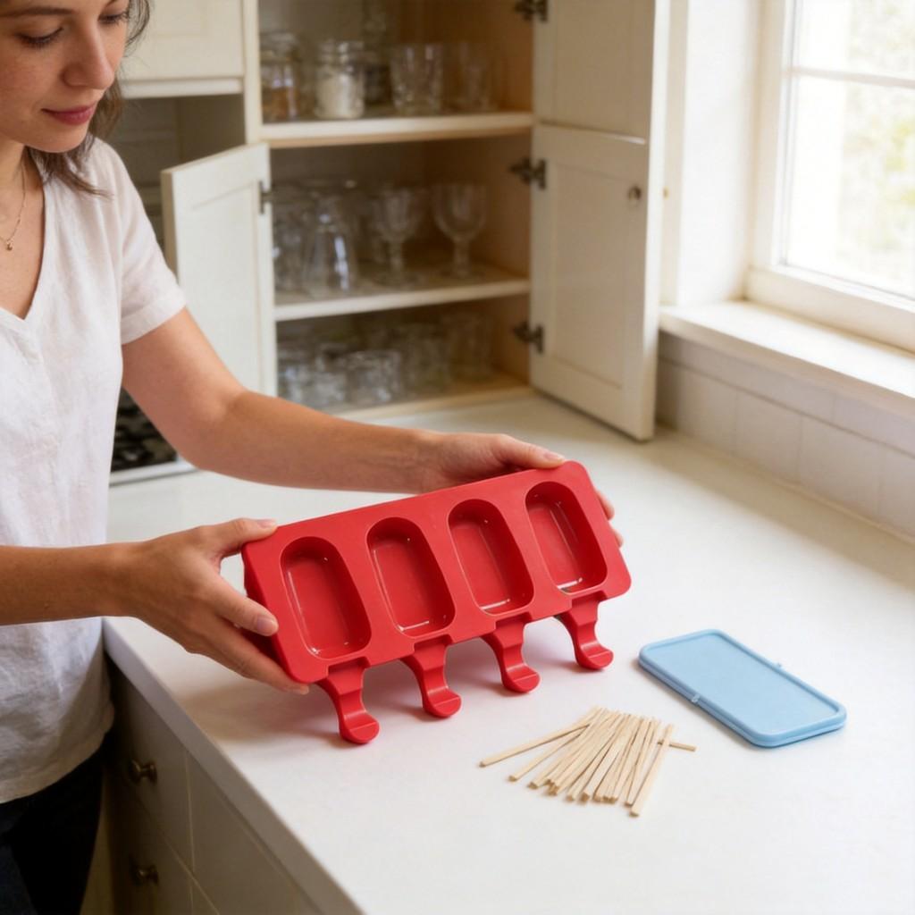 Silicone Ice Cream Molds With Lids For Homemade Frozen Desserts Kids And Adults