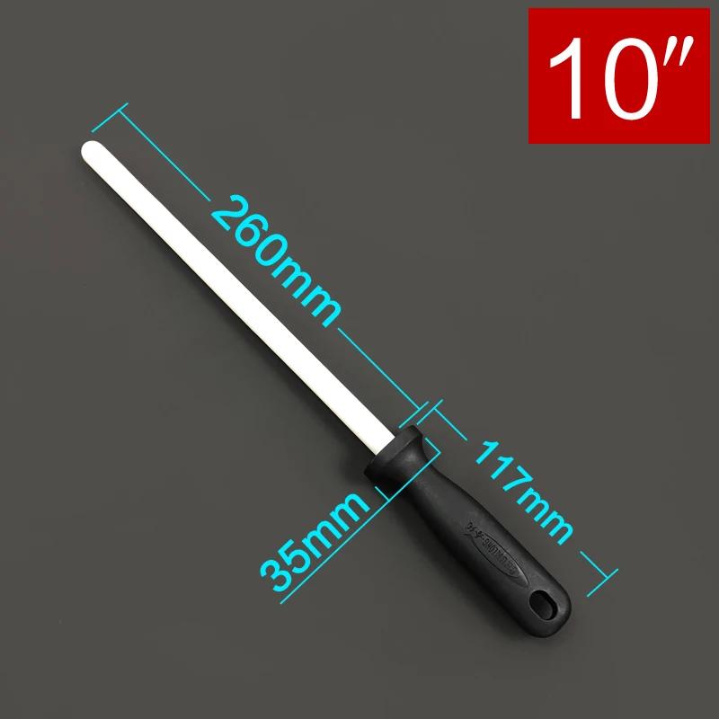 6 8 10 12 Inch Sharpening Rod Ceramic Rod Knife Sharpener Honing Knife Sharpener for Knives Sharpening Steel Kitchen Tool
