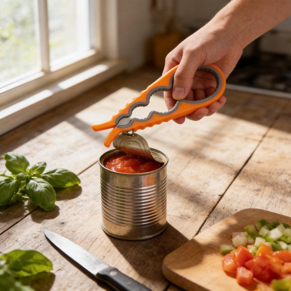 Kitchen Multifunctional Can Opener With Smooth Operation For Gift And Everyday Use