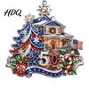 Acrylic Christmas Ornaments 250th Anniversary Ornament Patriotic Hanging Decor Commemorative Keepsakes for Home with Eagle Santa Liberty Bell,
